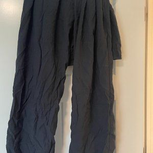 Black wide legged pants